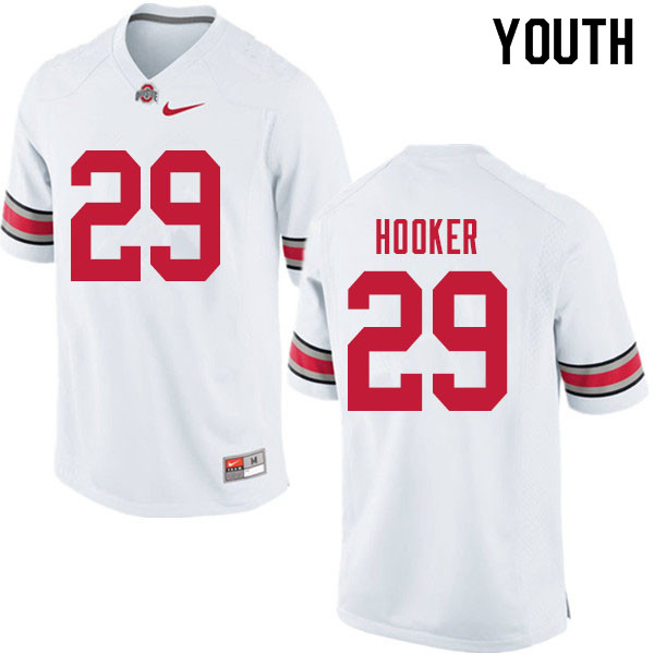 Ohio State Buckeyes Marcus Hooker Youth #29 White Authentic Stitched College Football Jersey